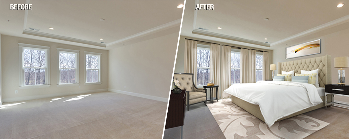 Before After Virtual Staging